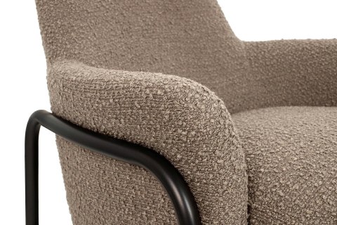Fotel TEDDY GRAND ciemny brązowy z podnóżkiem Fotel TEDDY GRAND ciemny brązowy z podnóżkiem