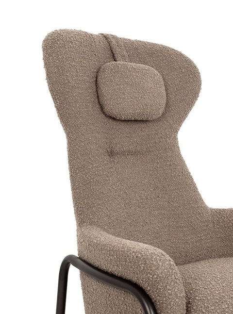 Fotel TEDDY GRAND ciemny brązowy z podnóżkiem Fotel TEDDY GRAND ciemny brązowy z podnóżkiem