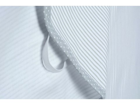 Ochraniacz 2w1 Hevea Milusie 120x60 (Paseczki Szare) Ochraniacz 2w1 Hevea Milusie 120x60 (Paseczki Szare)