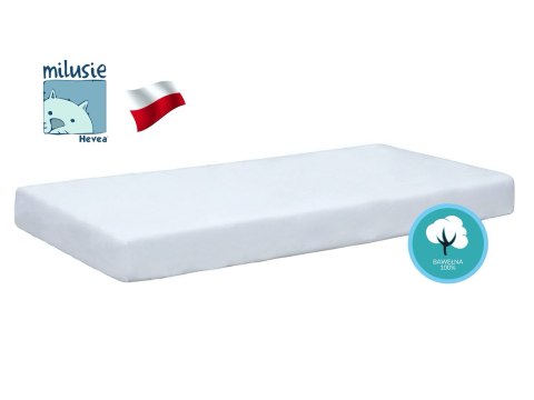 Prześcieradło Hevea Milusie Jersey 100% bawełna 200x90 (biały) Prześcieradło Hevea Milusie Jersey 100% bawełna 200x90 (biały)