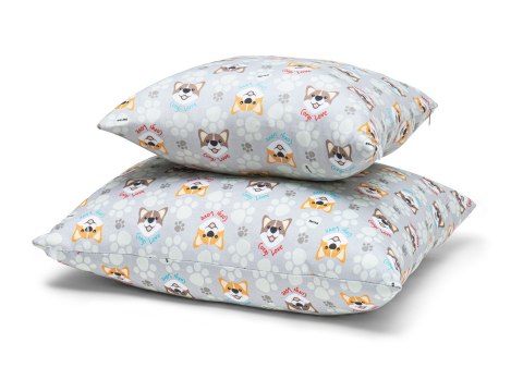 Poduszka dekoracyjna Hevea Milusie 60x40 (Corgi szare) Poduszka dekoracyjna Hevea Milusie 60x40 (Corgi szare)