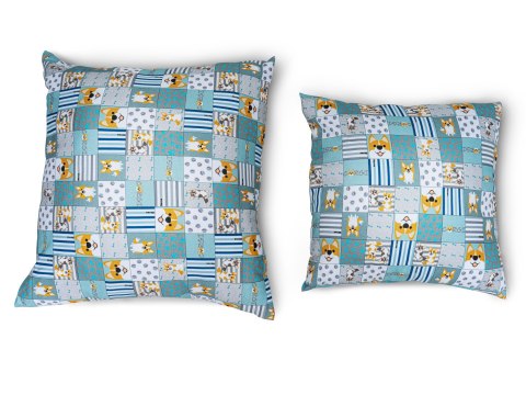 Poduszka dekoracyjna Hevea Milusie 60x60 (Corgi patchwork) Poduszka dekoracyjna Hevea Milusie 60x60 (Corgi patchwork)