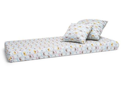 Prześcieradło Hevea Milusie 120x60 (Corgi szare) Prześcieradło Hevea Milusie 120x60 (Corgi szare)