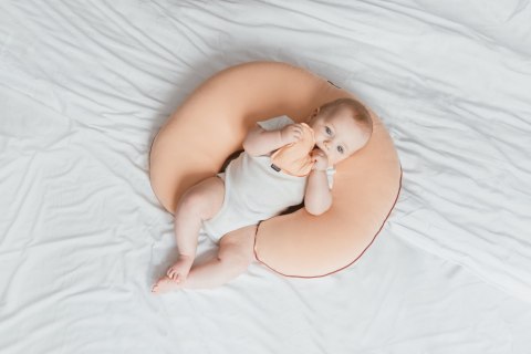 POOFI Pokrowiec na poduszkę do karmienia Organic kolor: piwonia POOFI Pokrowiec na poduszkę do karmienia Organic kolor: piwonia