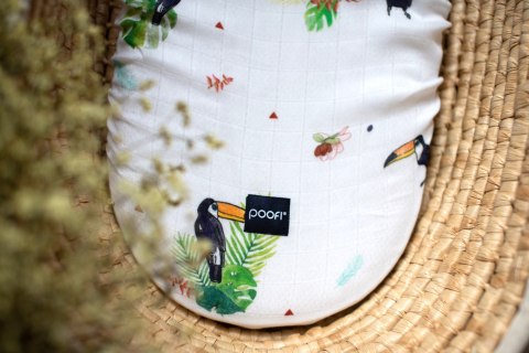 POOFI Prześcieradło do wózka Muslin kolor: tukany POOFI Prześcieradło do wózka Muslin kolor: tukany