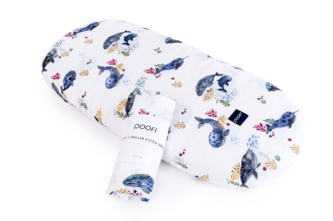 POOFI Prześcieradło do wózka Muslin kolor: tukany POOFI Prześcieradło do wózka Muslin kolor: tukany