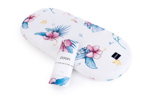 POOFI Prześcieradło do wózka Muslin kolor: wieloryby POOFI Prześcieradło do wózka Muslin kolor: wieloryby