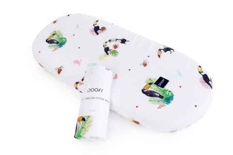 POOFI Prześcieradło do wózka Muslin kolor: wieloryby POOFI Prześcieradło do wózka Muslin kolor: wieloryby