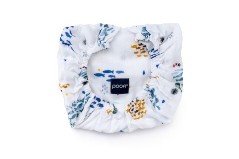 POOFI Prześcieradło do wózka Muslin kolor: wieloryby POOFI Prześcieradło do wózka Muslin kolor: wieloryby