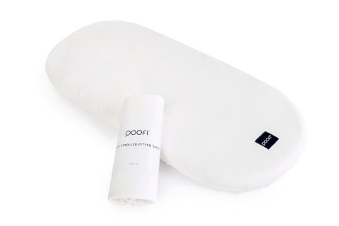 POOFI Prześcieradło do wózka Organic kolor: bordowy POOFI Prześcieradło do wózka Organic kolor: bordowy