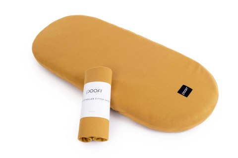 POOFI Prześcieradło do wózka Organic kolor: morela POOFI Prześcieradło do wózka Organic kolor: morela