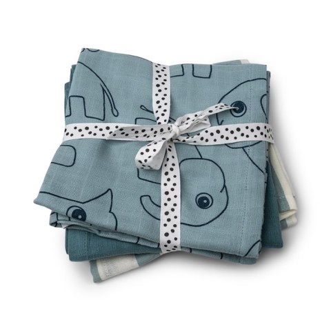 Done by Deer Pieluszka 70x70cm 3szt Blue Done by Deer Pieluszka 70x70cm 3szt Blue