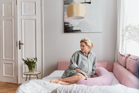 POOFI Poduszka ciążowa Organic kolor: lawenda POOFI Poduszka ciążowa Organic kolor: lawenda