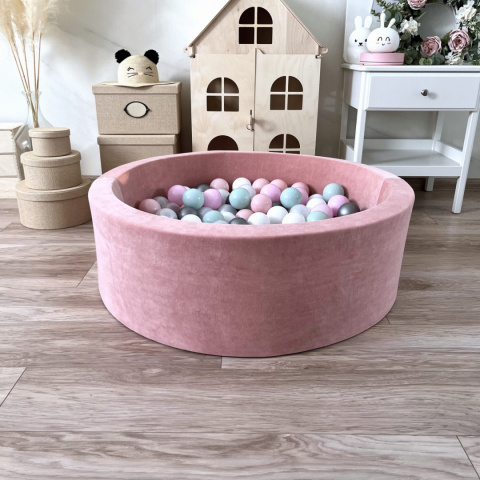 Suchy basen z piłeczkami 30x90 VELVET RÓŻ Suchy basen z piłeczkami 30x90 VELVET RÓŻ