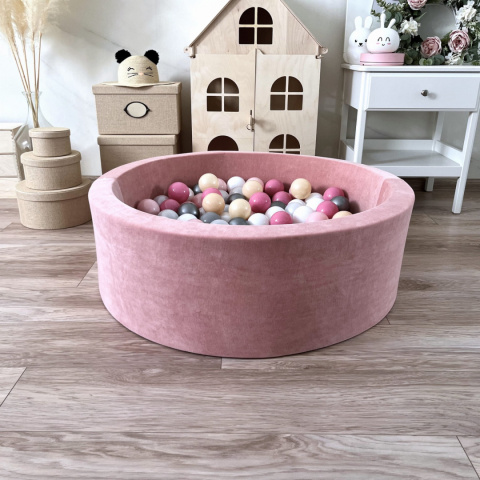 Suchy basen z piłeczkami 30x90 VELVET RÓŻ Suchy basen z piłeczkami 30x90 VELVET RÓŻ