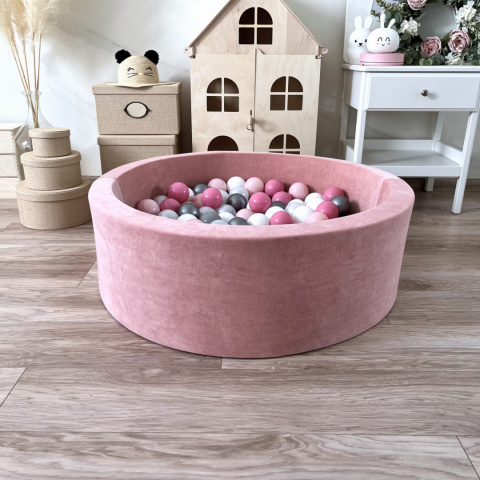 Suchy basen z piłeczkami 30x90 VELVET RÓŻ Suchy basen z piłeczkami 30x90 VELVET RÓŻ