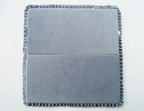 Mata do zabawy VELVET szary kwadratowa 105x105 Mata do zabawy VELVET szary kwadratowa 105x105