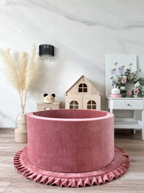 Suchy basen z piłeczkami 40x90 VELVET BRUDNY RÓŻ Suchy basen z piłeczkami 40x90 VELVET BRUDNY RÓŻ