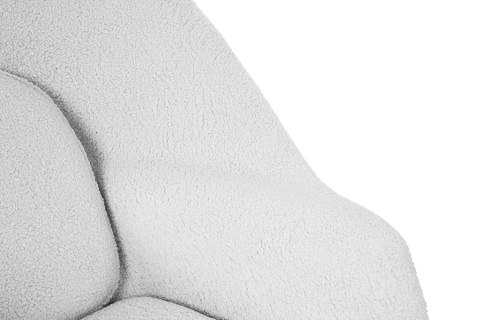 Fotel COZY TEDDY biały z podnóżkiem Fotel COZY TEDDY biały z podnóżkiem
