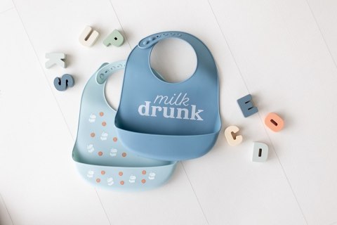 Pearhead Śliniak Silikonowy Milk Drunk 2szt. Pearhead Śliniak Silikonowy Milk Drunk 2szt.