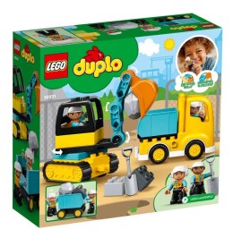 LEGO Klocki DUPLO 10931 Ciężarówka i koparka gąsienicowa