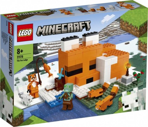 LEGO Klocki Minecraft 21178 Siedlisko lisów