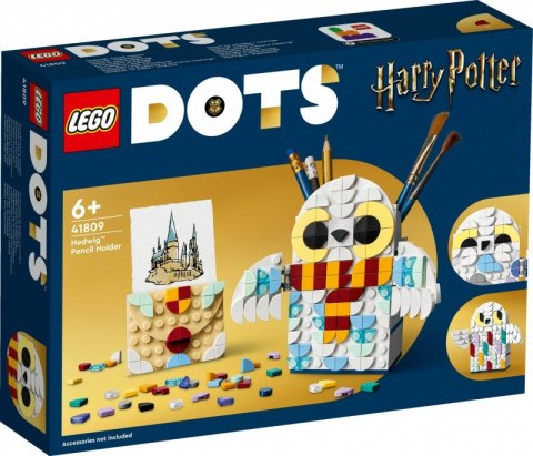 LEGO Klocki DOTS 41809 Pojemnik na długopisy w kształcie Hedwigi