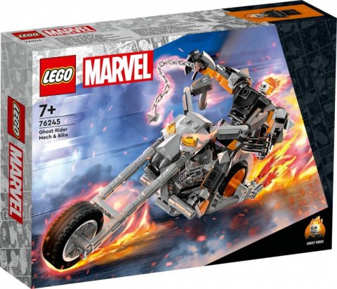 LEGO Klocki Super Heroes 76245 Upiorny Jeździec - mech i motor