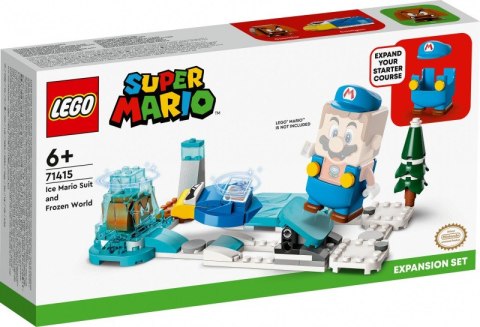 LEGO Klocki Super Mario 71415 Mario - lodowy strój i kraina lodu - zestaw rozszerzający