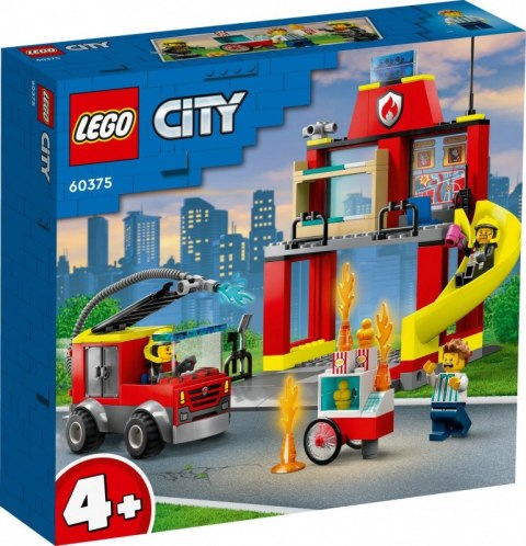 LEGO Klocki City 60375 Remiza strażacka i wóz strażacki