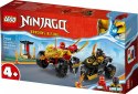 LEGO Klocki Ninjago 71789 Bitwa samochodowo-motocyklowa między Kaiem a Rasem