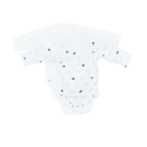 Zestaw 2 Body 3 Miesiące Biało Niebieskie BLUE BALEINE Sauthon Zestaw 2 Body 3 Miesiące Biało Niebieskie BLUE BALEINE Sauthon
