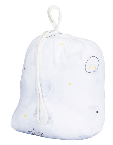 Zestaw dwóch prześcieradeł z bawełny organicznej 60x120/70x140 cm BABYFAN Sauthon Zestaw dwóch prześcieradeł z bawełny organicznej 60x120/70x140 cm BABYFAN Sauthon
