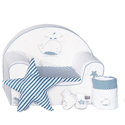 Mały fotel dla dziecka BLUE BALEINE Sauthon Mały fotel dla dziecka BLUE BALEINE Sauthon