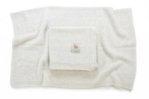 POOFI Kocyk Merino Narwik kolor: kremowy POOFI Kocyk Merino Narwik kolor: kremowy