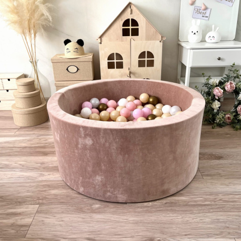 Suchy basen z piłeczkami 40x90 VELVET BEŻOWY Suchy basen z piłeczkami 40x90 VELVET BEŻOWY