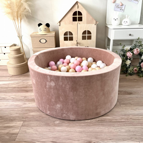 Suchy basen z piłeczkami 40x90 VELVET BEŻOWY Suchy basen z piłeczkami 40x90 VELVET BEŻOWY