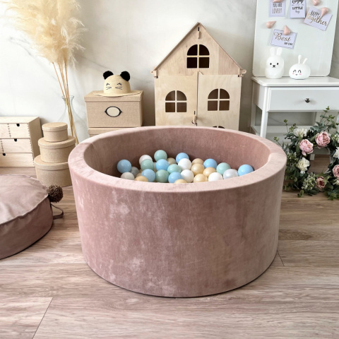 Suchy basen z piłeczkami 40x90 VELVET BEŻOWY Suchy basen z piłeczkami 40x90 VELVET BEŻOWY